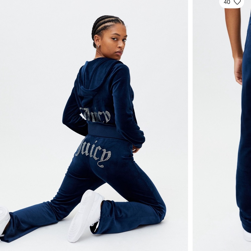 Juicy Couture Navy Velour set
